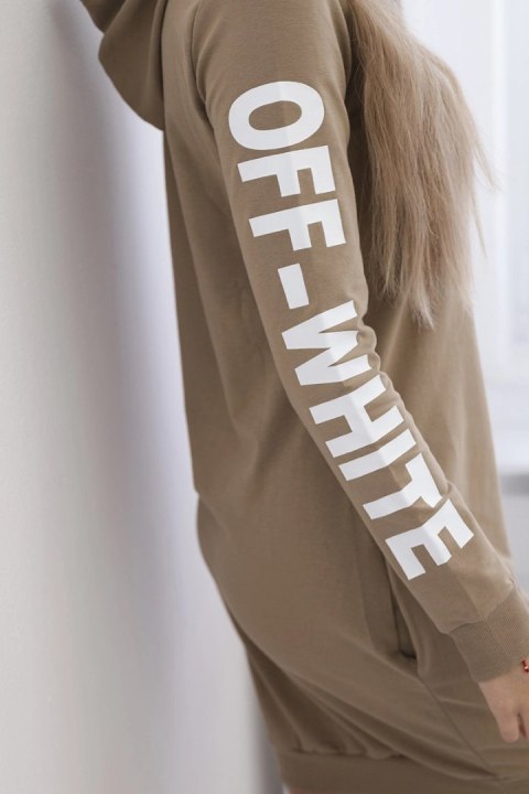 Sukienka Off White camelowa