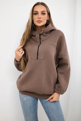 Bluza z kapturem mocca