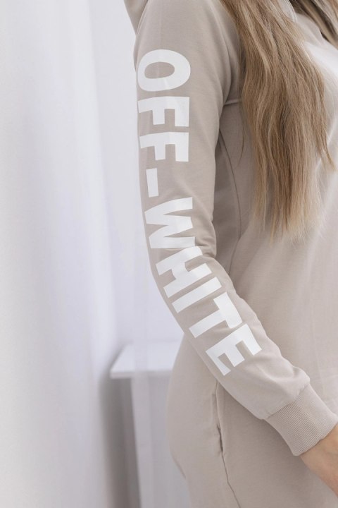 Sukienka Off White beżowa