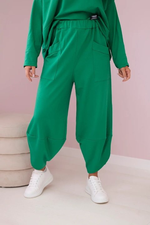 Komplet bawełniany bluza + spodnie zielony Komplet bawełniany bluza + spodnie zielony