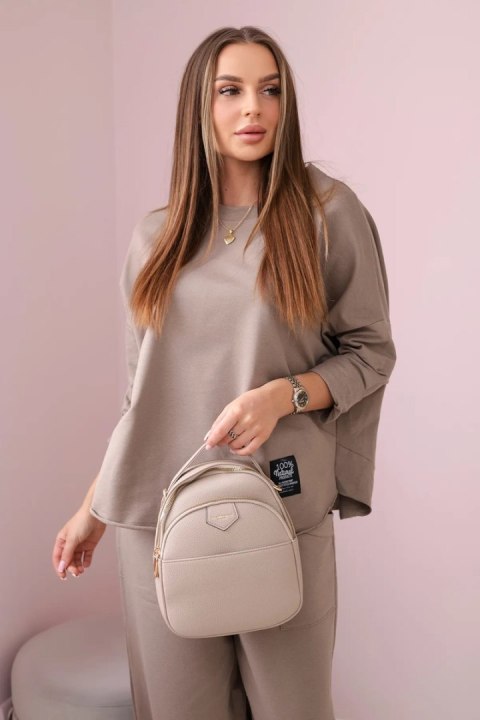 Komplet bawełniany bluza + spodnie fango Komplet bawełniany bluza + spodnie fango