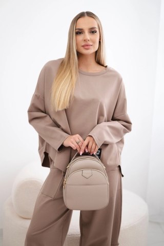 Komplet Punto Milano Winter bluza + spodnie cappuccino