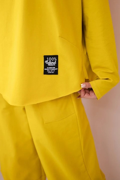 Komplet bawełniany bluza + spodnie kiwi
