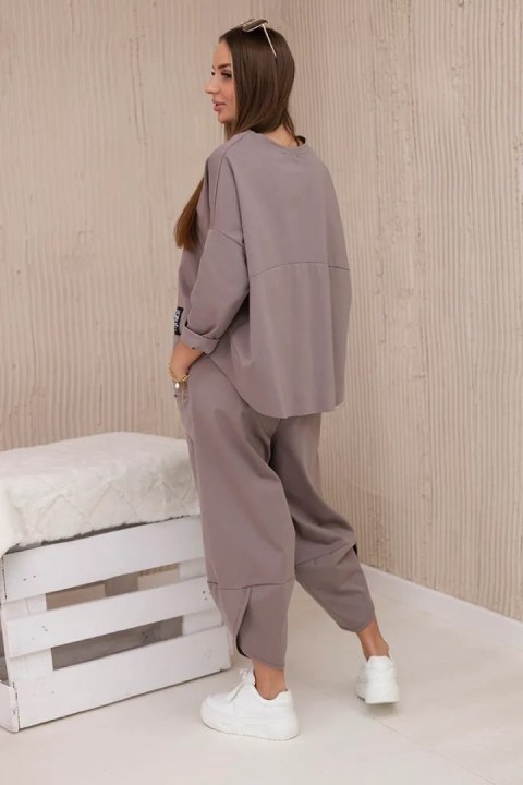 Komplet new punto bluza + spodnie fango