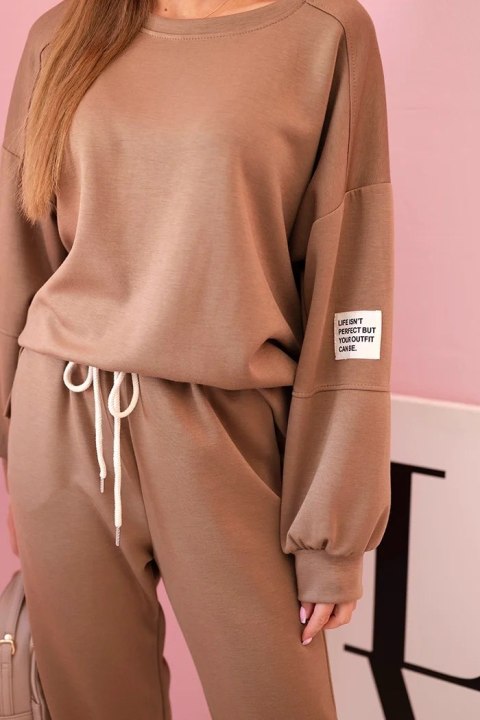 Komplet bluza + spodnie masełko camelowy Komplet bluza + spodnie masełko camelowy