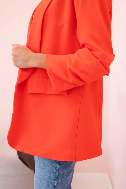Marynarka z klapami elegancka malinowa Marynarka z klapami elegancka malinowa
