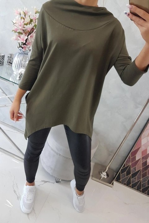 Bluza z nadrukiem skrzydeł khaki