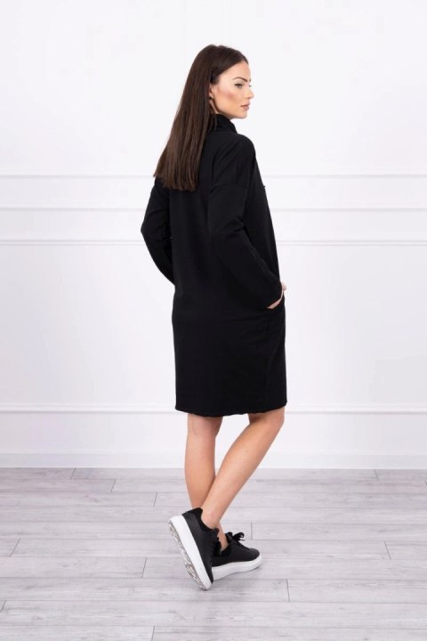 Sukienka z krawatem czarna