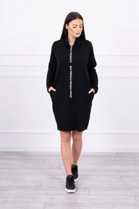 Sukienka z krawatem czarna