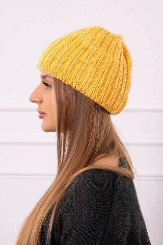 Czapka damska Rebeka K345 musztardowa