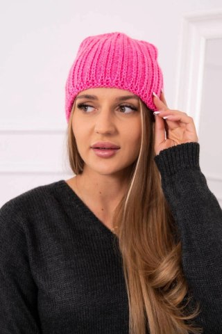 Czapka damska Rebeka K345 różowy neon