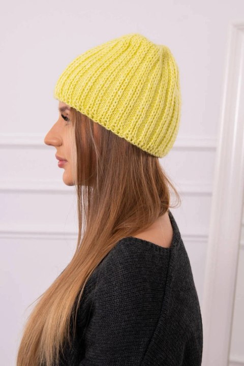 Czapka damska Rebeka K345 żółta