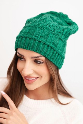 Czapka z polarem Marta K231 zielona