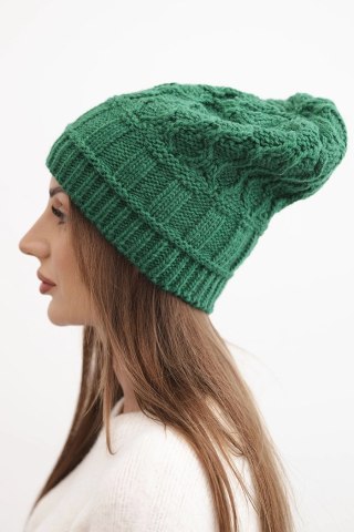 Czapka z polarem Marta K231 zielona