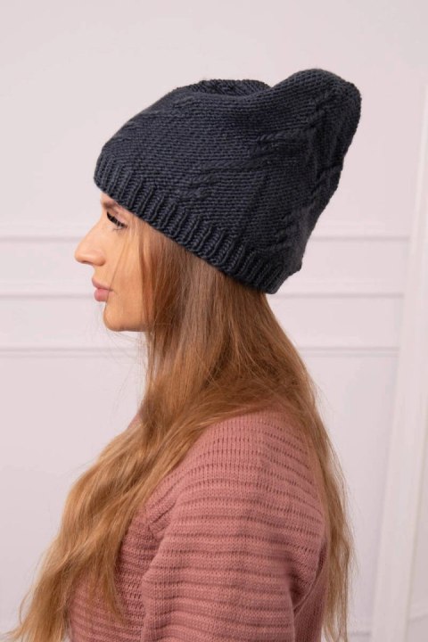 Czapka damska Lorena K377 grafitowa