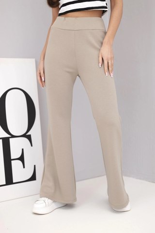 Spodnie damskie masełko z rozszerzaną nogawką fango