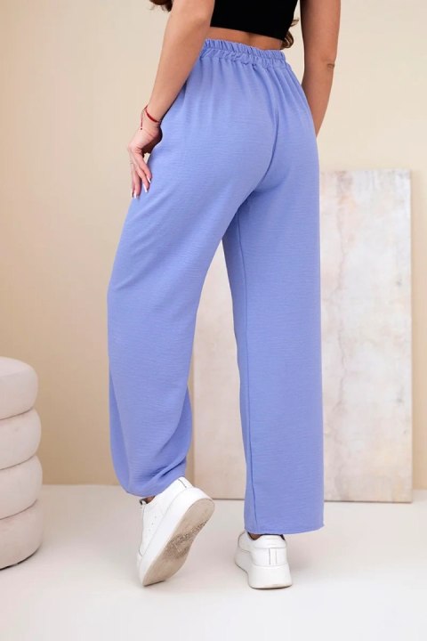 Spodnie z szeroką nogawką fioletowe