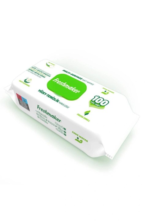 Chusteczki nawilżające czyszące do powierzchni - Green