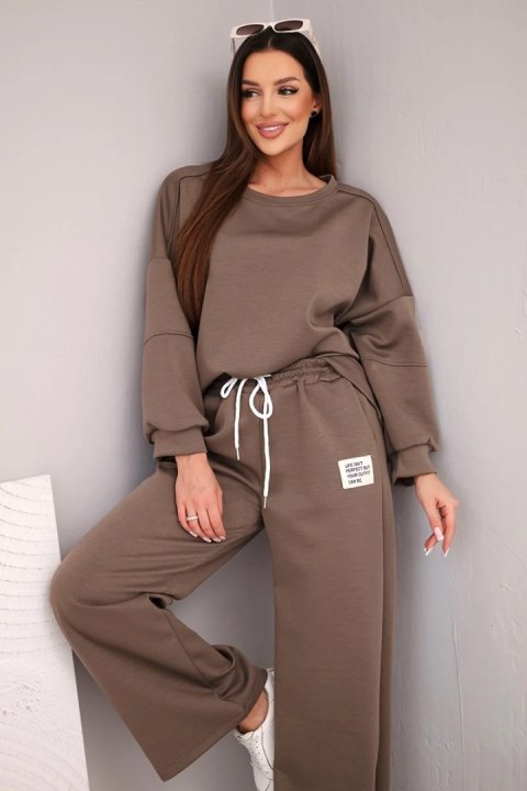Komplet damski masełko bluza + spodnie fango