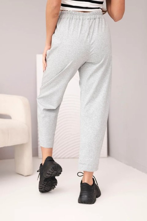 Spodnie z kieszeniami Summer Punto szary melanż