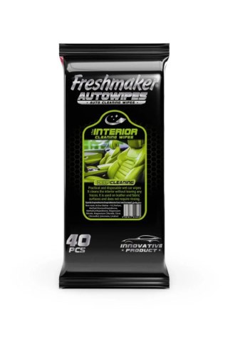 Chusteczki nawilżane do czyszczenia wnętrza samochodu 40 szt.